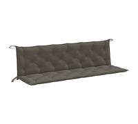 vidaXL Coussins de banc de jardin 2 pcs. Melange Gris foncé 200x50x7 cm Tissu