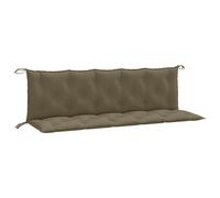 vidaXL Coussins de banc de jardin 2 pcs. Melange Taupe 180x50x7 cm Tissu