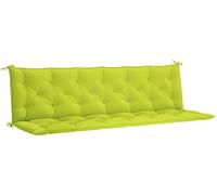 vidaXL Coussins de banc de jardin 2 pcs. Vert clair 200x50x7 cm tissu Oxford