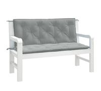 vidaXL Coussins de banc de jardin Lot de 2 Gris 4002597