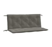 vidaXL Coussins de banc de jardin - Lot de 2, tissu gris foncé
