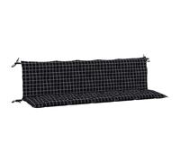 vidaXL Coussins 180x50x7 cm - Lot de 2 Motif à Carreaux Noir