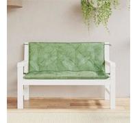 vidaXL Coussins de Banc de Jardin Lot de 2 Motif de Feuilles Tissu, Coussin, Coussin de Banc, Coussin de Jardin, Coussin d'extérieur, Coussin de siège