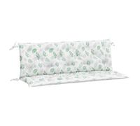 vidaXL Coussins de Banc de Jardin Lot de 2 Motif de Feuilles Tissu, Coussin, Coussin de Banc, Coussin de Jardin, Coussin d'extérieur, Coussin de siège