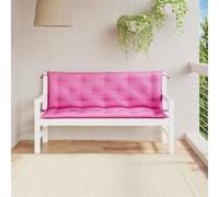 vidaXL Coussins de banc de jardin 361714 - Lot de 2 150x50x7 cm tissu Rose G