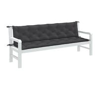 vidaXL Coussins de banc lot de 2 - Anthracite mélangé