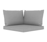 vidaXL Coussins de Palette Gris