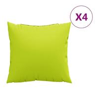 vidaXL Coussins de canapé 4 pcs vert vif 60x60 cm en tissu