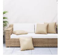 VIDAXL Coussins de canapé lot de 4 - Beige