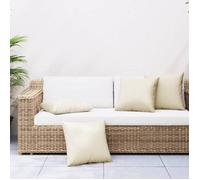 VidaXL Coussins de canapé 40x40 cm Crème