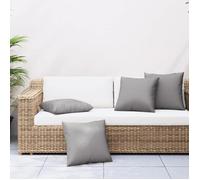 vidaXL Coussins de canapé lot de 4 gris 60x60 cm