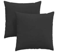 vidaXL Coussins de canapé Noir tissu