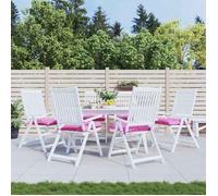 vidaXL Lot de 6 Coussins de Chaise, Coussins de Siège de Patio, Coussins de Canapé de Jardin, Coussins d'Assise Extérieur, Rose 50x50x7 cm Tissu Oxford