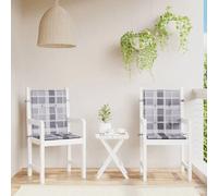 vidaXL Coussins de chaise à dossier bas - Lot de 2