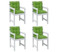 VIDAXL -Coussin de chaise 4 pces