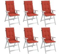 vidaXL Lot de 6 – Rouge
