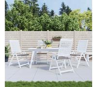vidaXL Coussins de chaise de jardin - Lot de 4 - Gris 50x50 cm