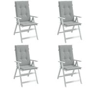 VidaXL Coussins de Chaise Dossier Haut Lot de 4