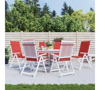 vidaXL Coussins de chaise haute - Rouge