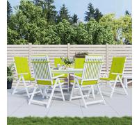 vidaXL Coussins de chaise haute - Vert vif