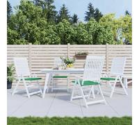 vidaXL Coussins de chaise jardin - Lot 4 - Vert