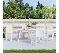 vidaXL Coussins de chaise - Lot 4 - Crème