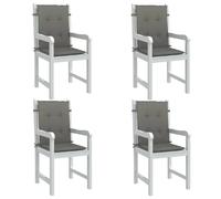 vidaXL Coussins de Chaise Lot de 4 Gris Foncé