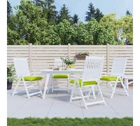 vidaXL Coussins de chaise lot de 4 - Vert