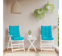 VidaXL Coussins de Chaise - Turquoise
