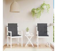 vidaXL Coussins de jardin à dossier bas