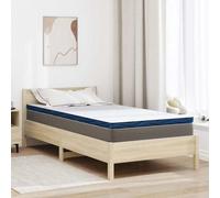 Vidaxl Coussins De Matelas Blanc Et Bleu 120 X 200 Cm