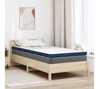 Vidaxl Coussins De Matelas Blanc Et Bleu 90 X 190 Cm