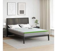 Vidaxl Coussins De Matelas Blanc Et Vert 180 X 200 Cm