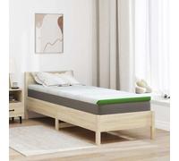 Vidaxl Coussins De Matelas Blanc Et Vert 80 X 200 Cm