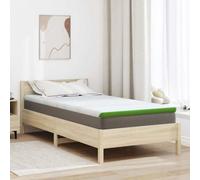 Vidaxl Coussins De Matelas Blanc Et Vert 90 X 190 Cm