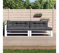 vidaXL Coussins de palette 360777 – Lot de 5, tissu anthracite