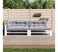 vidaXL Coussin pour palette 5 pcs. tissu gris