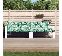 vidaXL Coussins de palette 5 pcs – motif de feuilles – tissu (360789)
