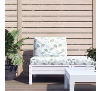 vidaXL Lot de 2 Coussins de Palette, Galettes de Siège Antidérapantes, Décoration Jardin Terrasse Patio, Motif de Feuilles Tissu Oxford