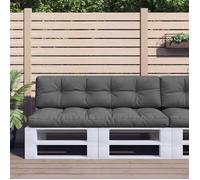 Vidaxl Coussins De Palette Lot De 2 Anthracite Tissu