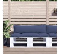 vidaXL Coussins de palette lot de 2 bleu marine tissu oxford