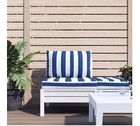 vidaXL Rayures Bleu/Blanc
