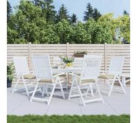 vidaXL Lot de 6 Coussins de Palette, Galette de Siège Imperméable, Coussin de Jardin, Décoration d'Extérieur Terrasse, Beige 50x50x7 cm Tissu Oxford