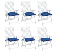 vidaXL Coussins de palette - Lot de 6 - Bleu