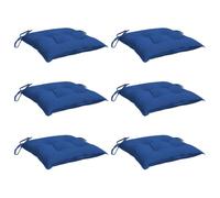 vidaXL Coussins de Palette Lot de 6 Bleu 50x50x7 cm Tissu Oxford, Coussin, Coussin de Chaise, Coussin de siège, Coussin d'extérieur, Coussin de canapé