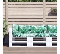 VidaXL Coussins de palette - Motif feuille