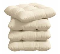 Vidaxl Coussins De Siège 4 Pcs Crème 40 X 40 Cm