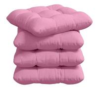 Vidaxl Coussins De Siège 4 Pcs Rose 40 X 40 X 12 Cm Tissu