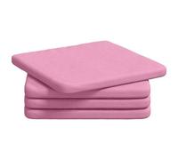 Vidaxl Coussins De Siège 4 Pcs Rose 40 X 40 X 3 Cm Tissu