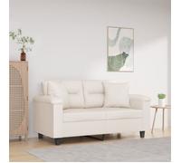 vidaXL Coussins décoratifs 2 pcs Beige 40x40 cm Tissu microfibre 349500